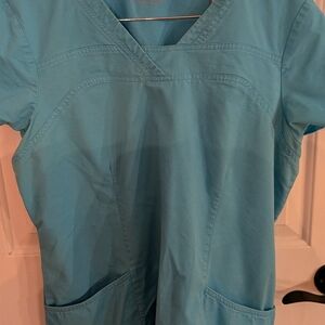 HeartSoul Turquoise Scrub Top